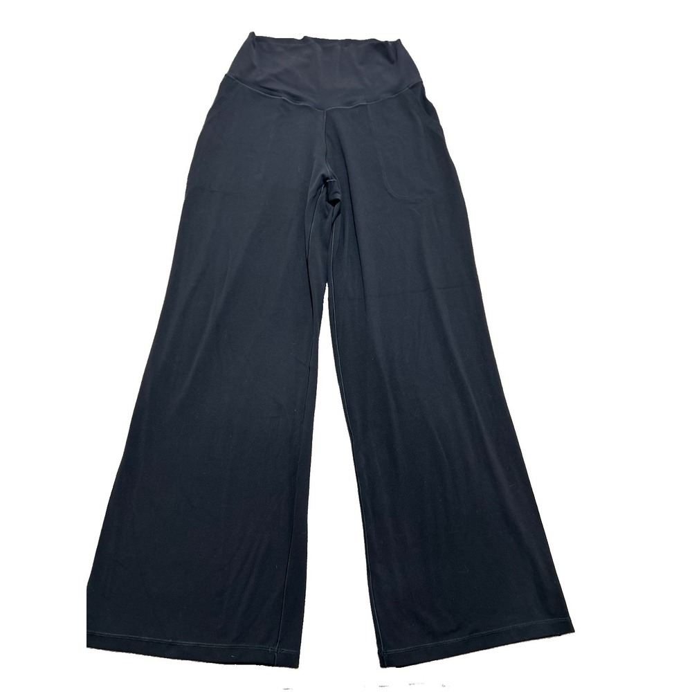 AERIE Offline Women's L Real Me Xtra High Waist Black Trouser Pockets